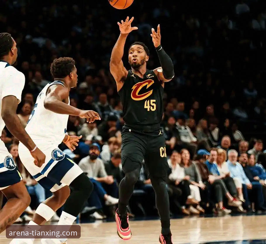 骑士力克魔术取四连胜，天行体育比分直播呈现米切尔42分高光表现